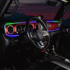 2018-2023 Jeep Wrangler JL/Gladiator JT Dynamic ColorSHIFT LED Interior Dash Board Kit