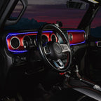 2018-2023 Jeep Wrangler JL/Gladiator JT Dynamic ColorSHIFT LED Interior Dash Board Kit