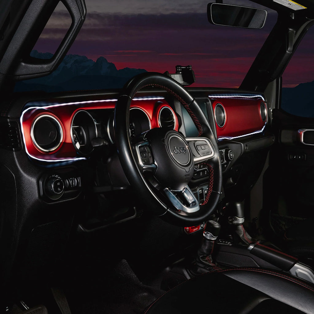 2018-2023 Jeep Wrangler JL/Gladiator JT Dynamic ColorSHIFT LED Interior Dash Board Kit