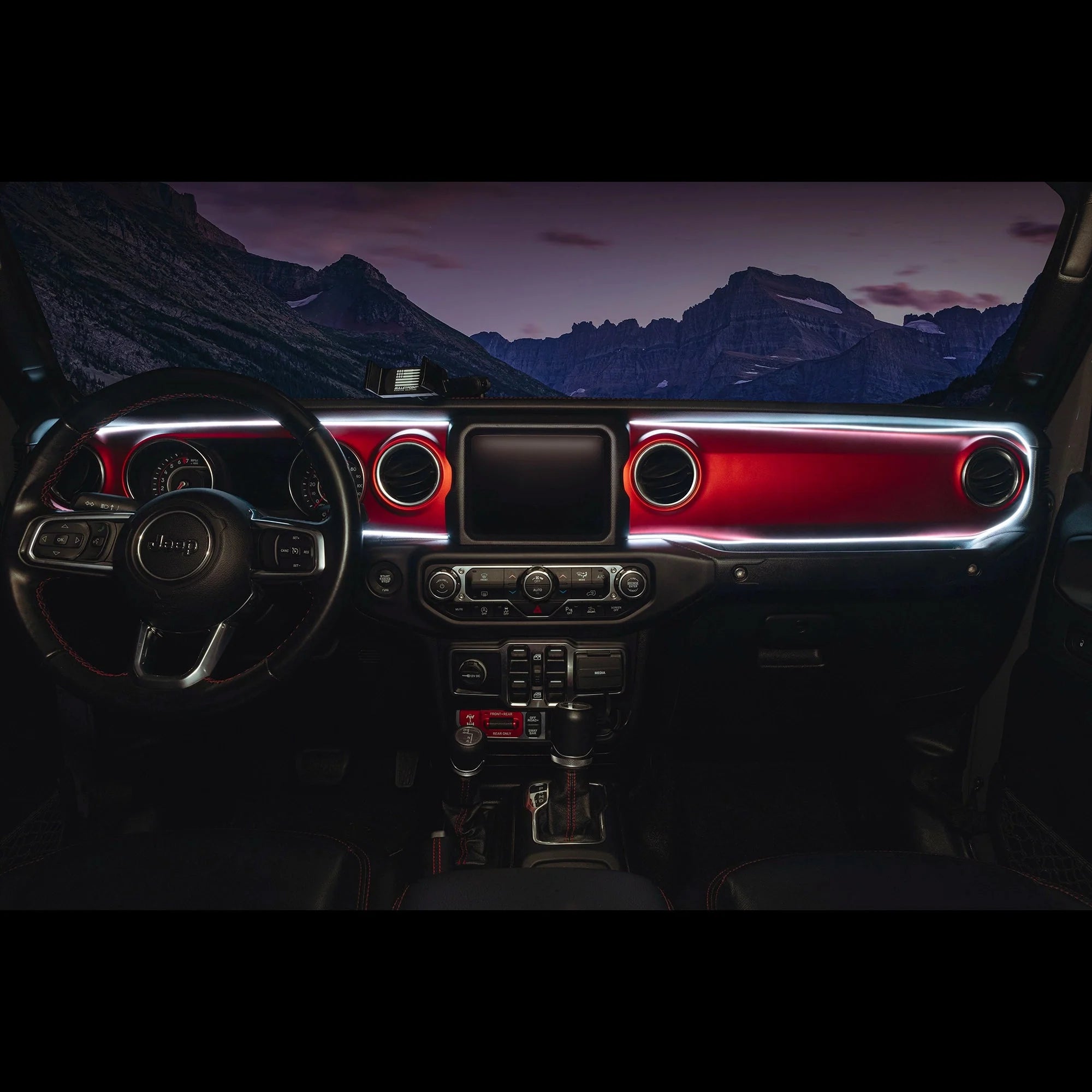 2018-2023 Jeep Wrangler JL/Gladiator JT Dynamic ColorSHIFT LED Interior Dash Board Kit