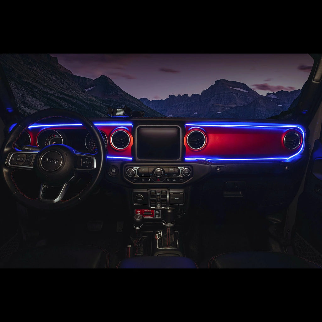 2018-2023 Jeep Wrangler JL/Gladiator JT Dynamic ColorSHIFT LED Interior Dash Board Kit