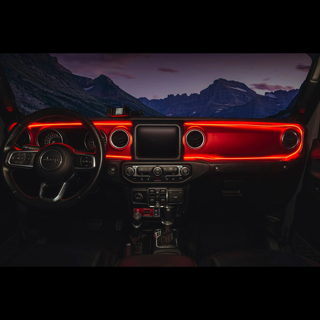 2018-2023 Jeep Wrangler JL/Gladiator JT Dynamic ColorSHIFT LED Interior Dash Board Kit