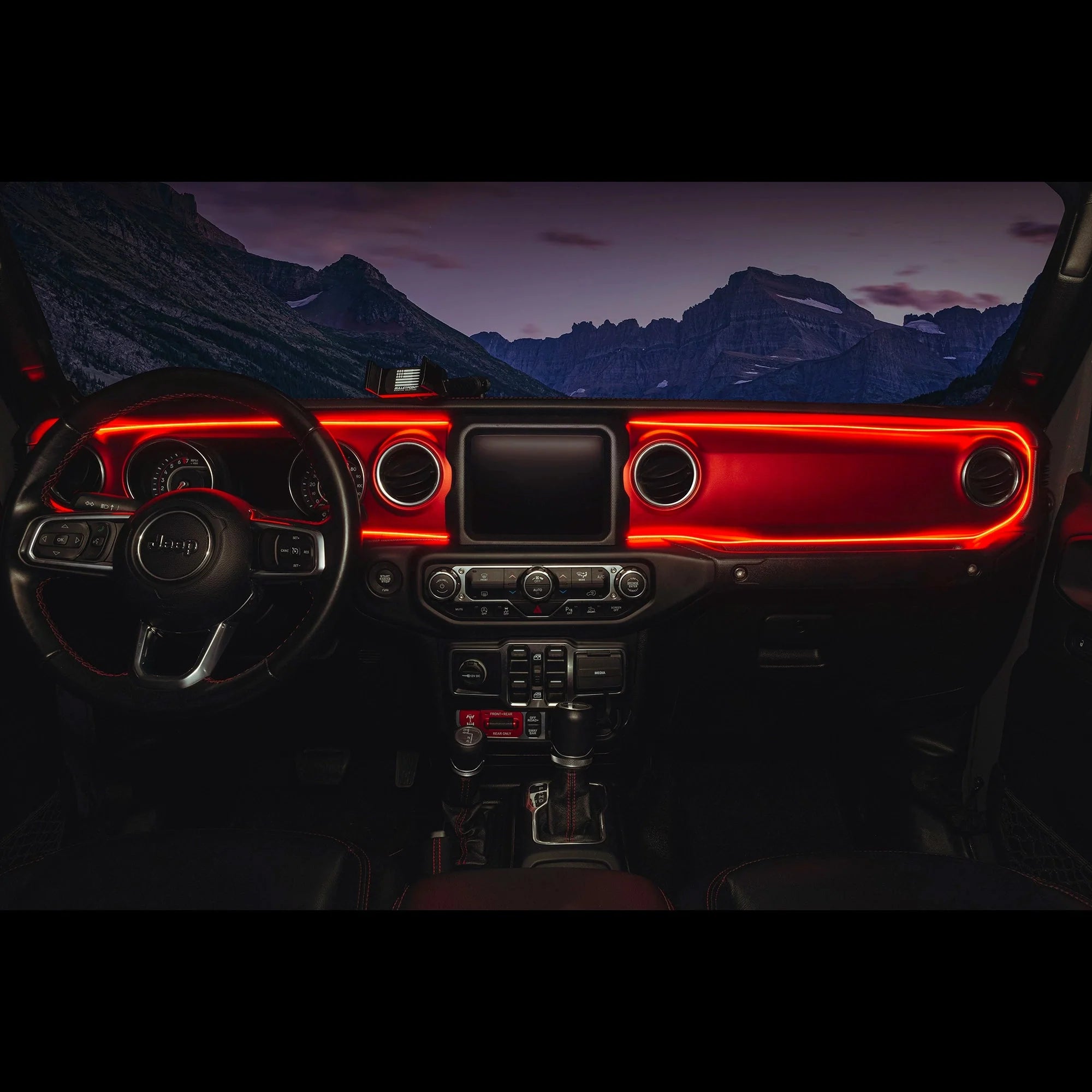 2018-2023 Jeep Wrangler JL/Gladiator JT Dynamic ColorSHIFT LED Interior Dash Board Kit