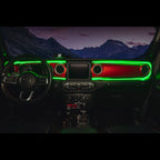 2018-2023 Jeep Wrangler JL/Gladiator JT Dynamic ColorSHIFT LED Interior Dash Board Kit