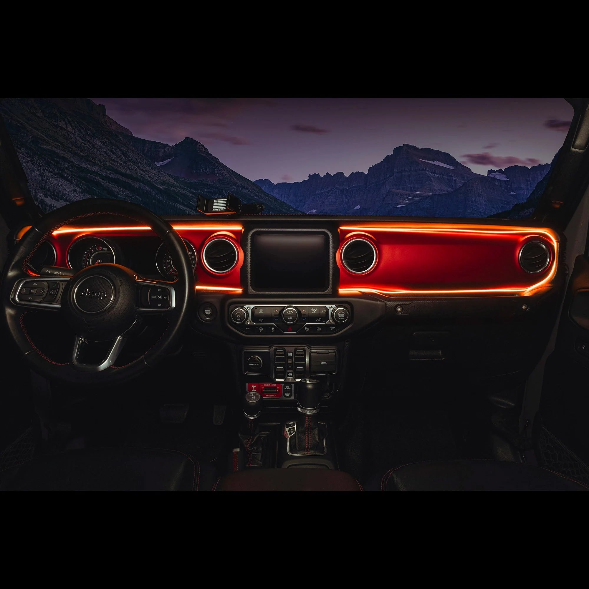 2018-2023 Jeep Wrangler JL/Gladiator JT Dynamic ColorSHIFT LED Interior Dash Board Kit