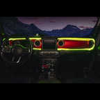 2018-2023 Jeep Wrangler JL/Gladiator JT Dynamic ColorSHIFT LED Interior Dash Board Kit
