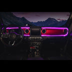 2018-2023 Jeep Wrangler JL/Gladiator JT Dynamic ColorSHIFT LED Interior Dash Board Kit