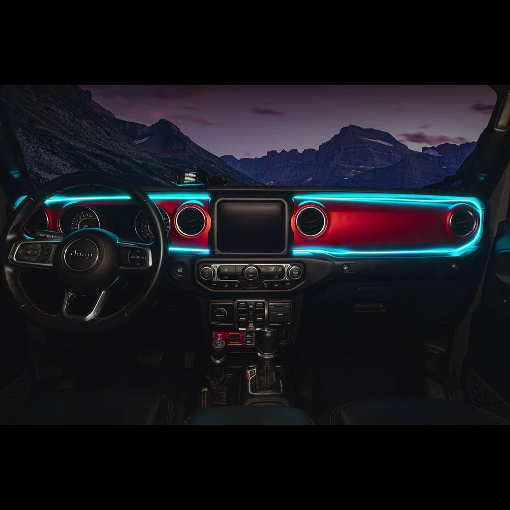 2018-2023 Jeep Wrangler JL/Gladiator JT Dynamic ColorSHIFT LED Interior Dash Board Kit