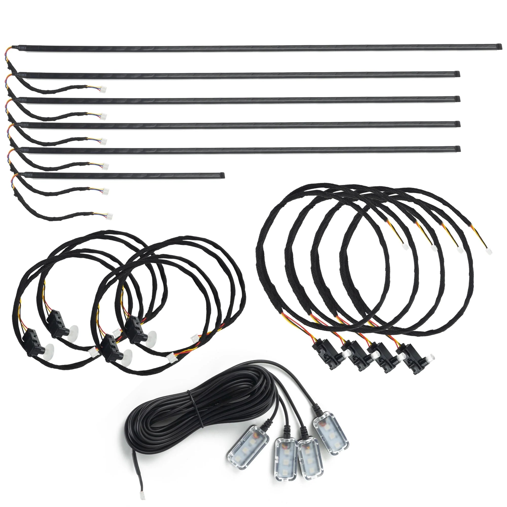 Dynamic ColorSHIFT 18-Piece Universal LED Interior Kit - Bluetooth Multi-Zone Lighting