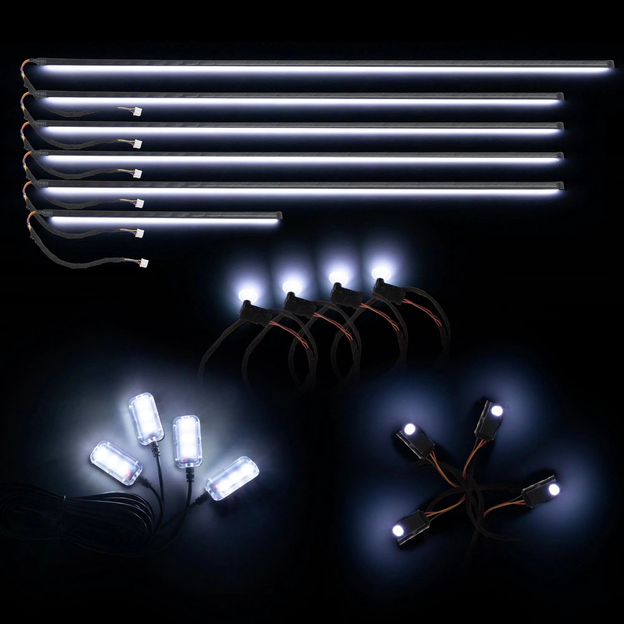 Dynamic ColorSHIFT 18-Piece Universal LED Interior Kit - Bluetooth Multi-Zone Lighting