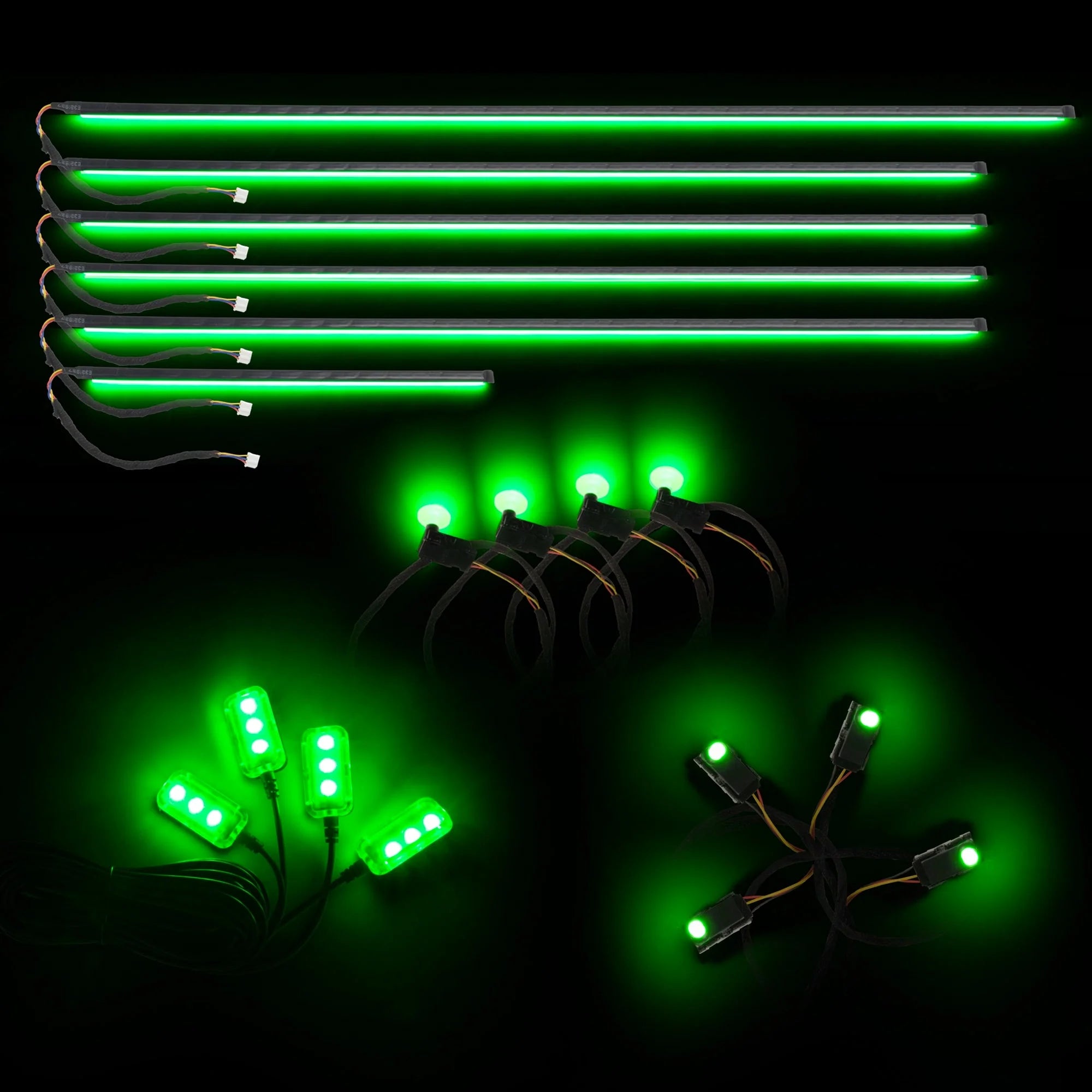 Dynamic ColorSHIFT 18-Piece Universal LED Interior Kit - Bluetooth Multi-Zone Lighting
