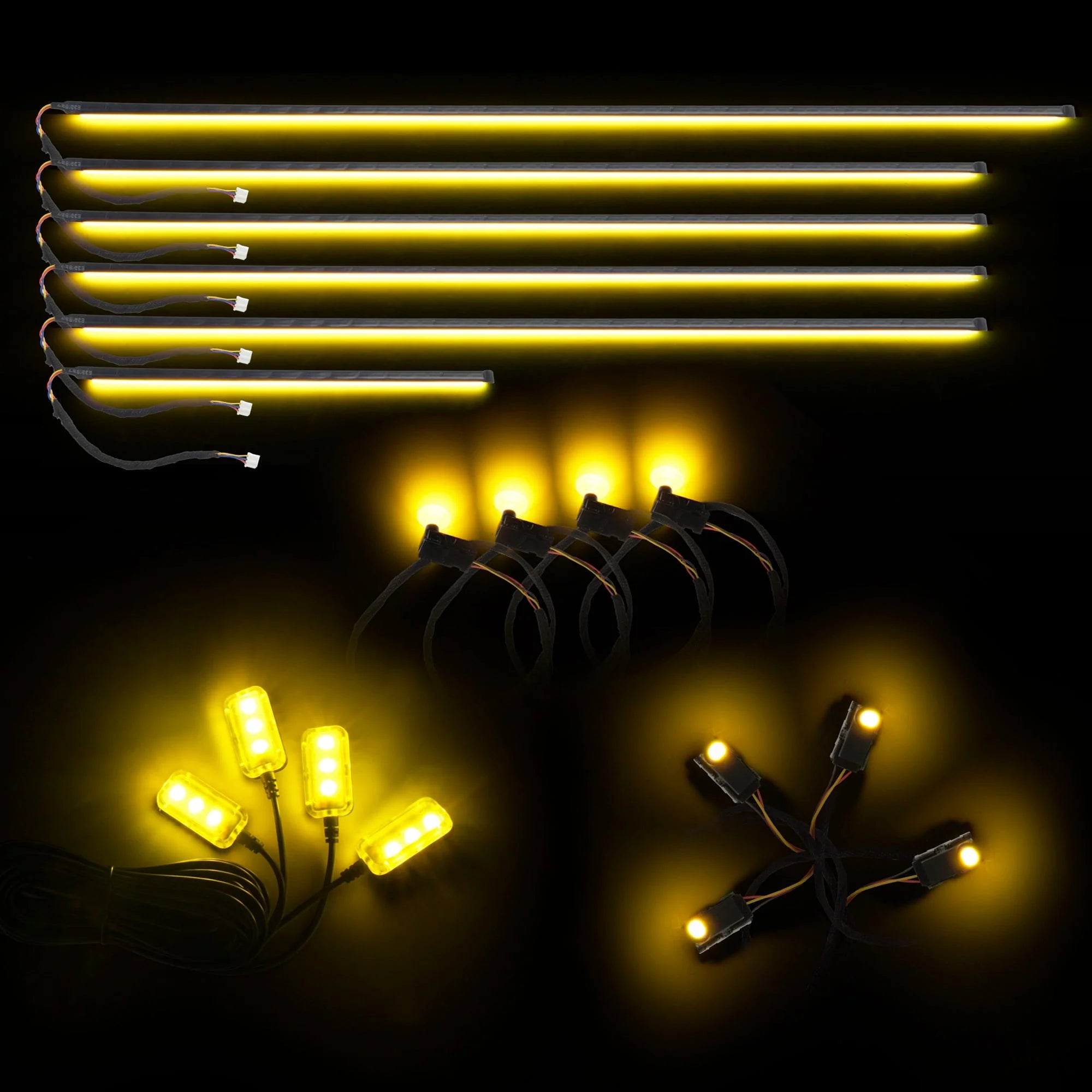 Dynamic ColorSHIFT 18-Piece Universal LED Interior Kit - Bluetooth Multi-Zone Lighting