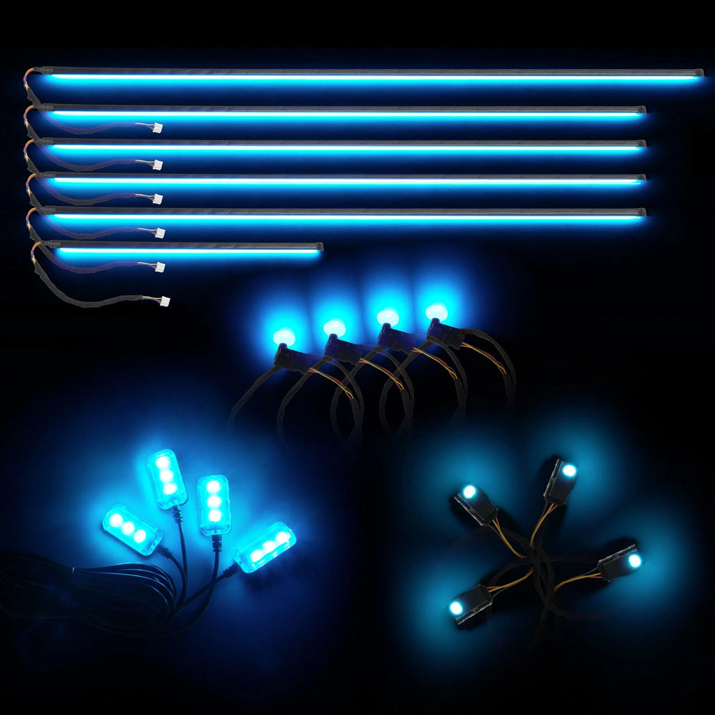 Dynamic ColorSHIFT 18-Piece Universal LED Interior Kit - Bluetooth Multi-Zone Lighting