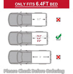 6.4' Quad Fold Tonneau Bed Cover for Dodge Ram 2002-2023