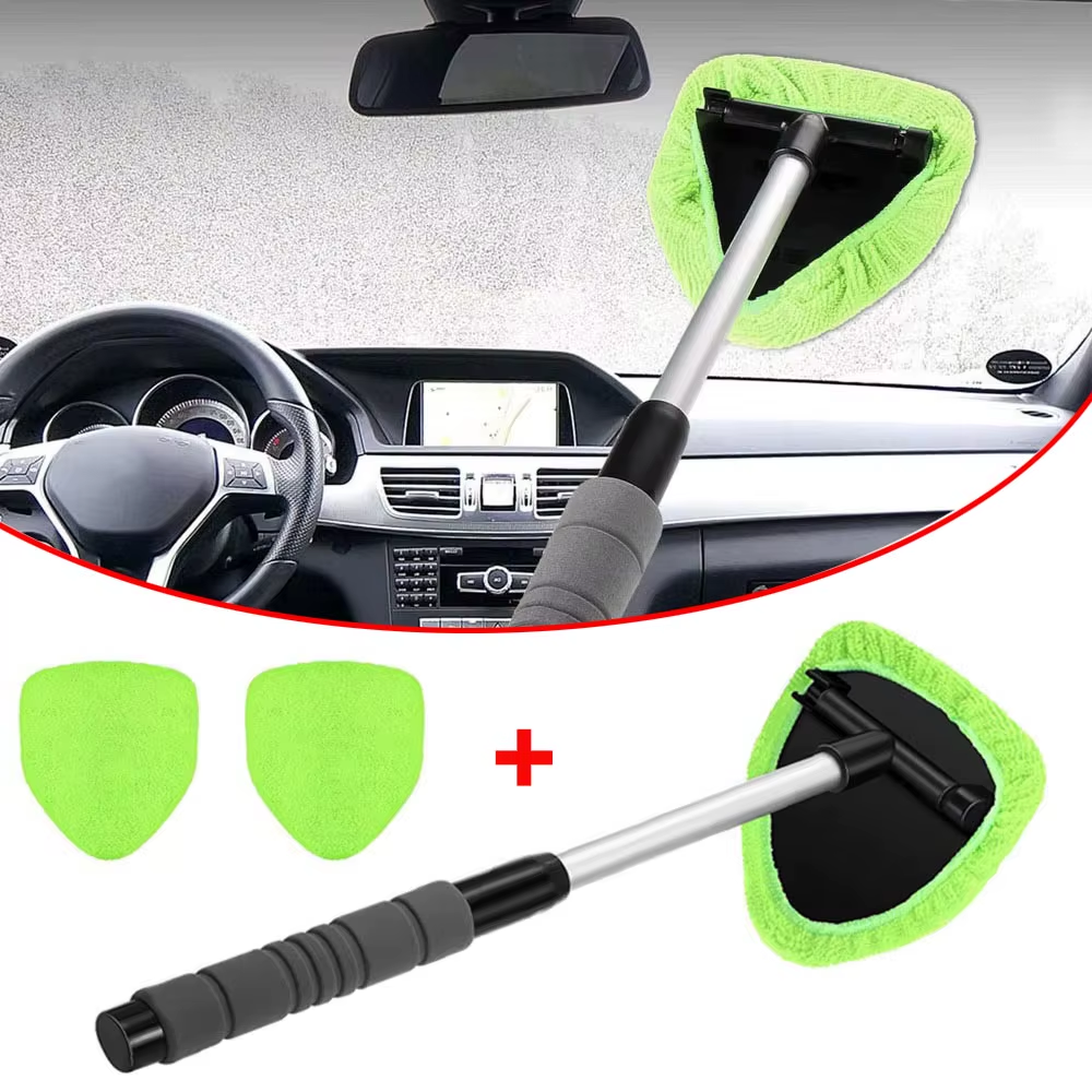 Window/Windshield Cleaning Brush Set, Microfiber (Telescopic) 
