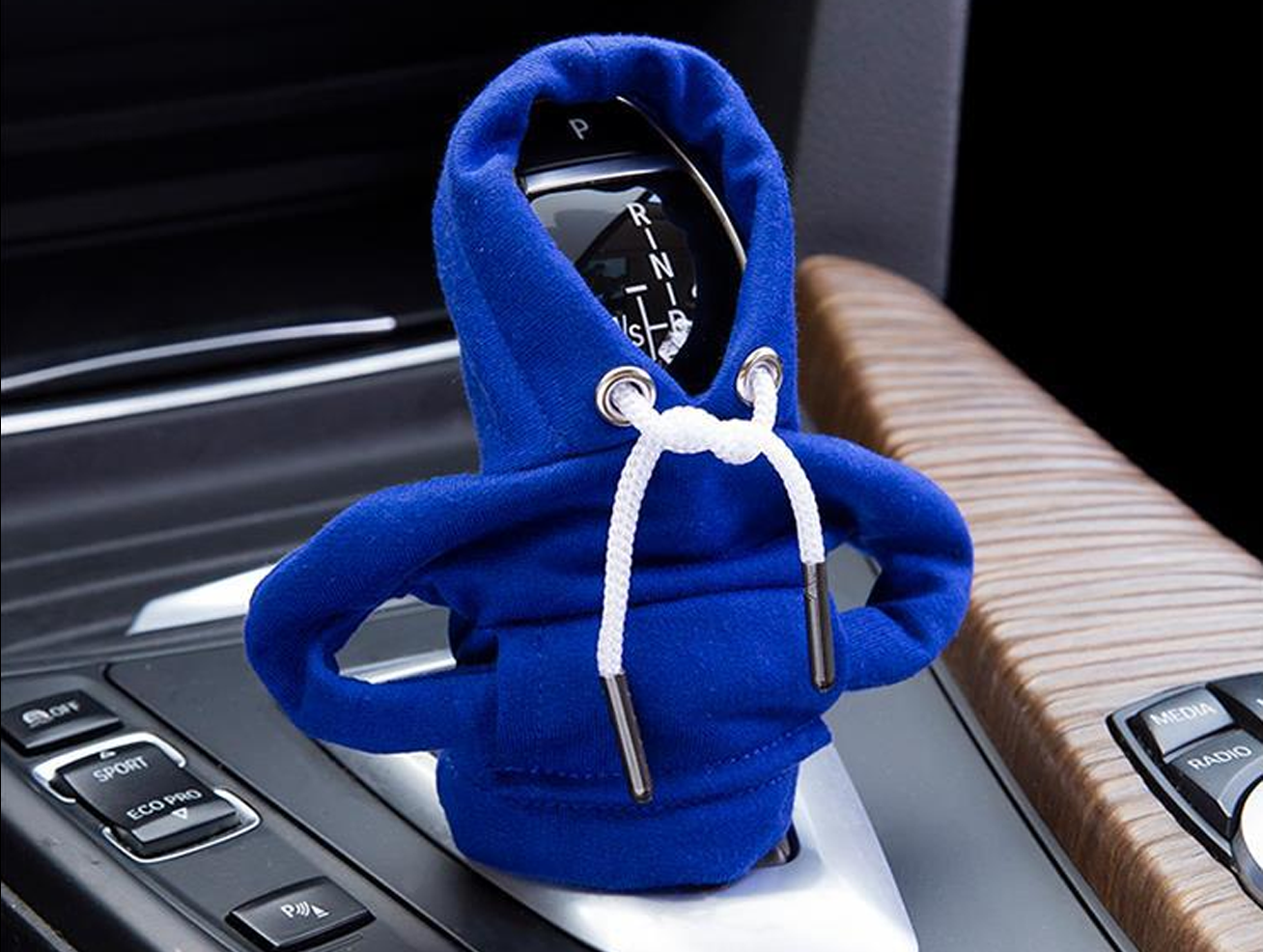 Car Gear Shift Cover Mini Hoodie Gear Shift Cover for Car Shifter Interior Trim