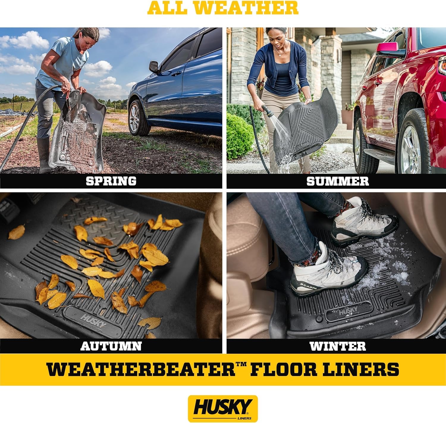 Weatherbeater Floor Mats | Fits 2009-2014 Ford F-150 All Cabs W/Out Manual Shift
