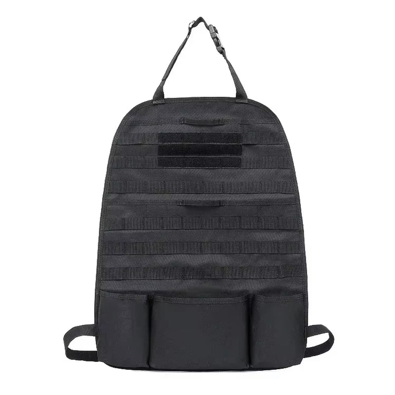 Molle Seat Back Organizer Panel - Storage Pouch - Universal Hunting/Travel Accessories 