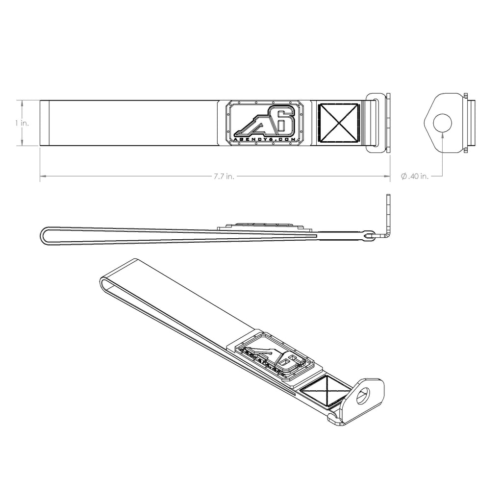 (3rd/4th GEN) Toyota 4Runner Rear Lift Gate Hatch Pull Assist Strap