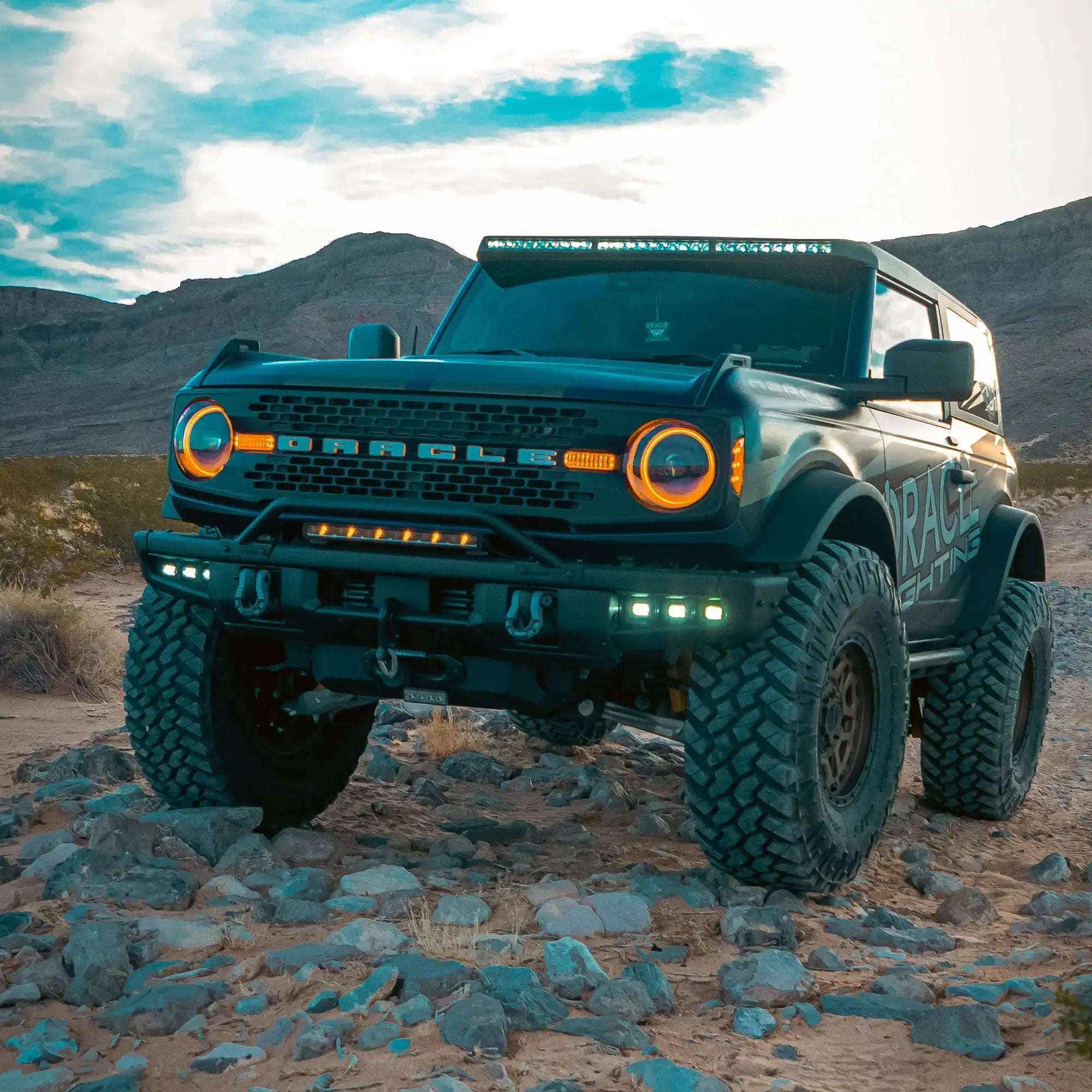 2021-2026 Ford Bronco Triple LED Fog Light Kit - Steel Modular Bumper | 90W