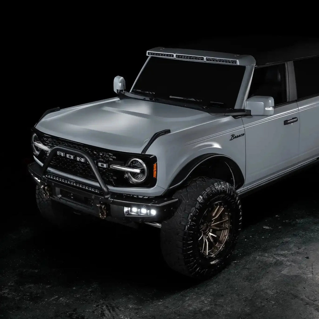 2021-2026 Ford Bronco Triple LED Fog Light Kit - Steel Modular Bumper | 90W