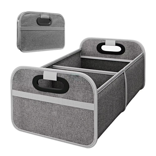 35L Foldable Portable Car Storage Box - Multi-Functional Space-Saving Solution for Vehicles and Outdoor Activities