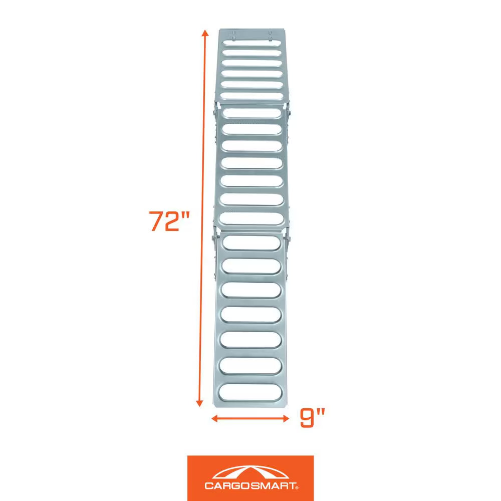 9 In. W X 72 In. L 500 Lb. Capacity Steel Tri-Fold Truck Loading Ramp (Includes 1 Ramp)