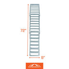 9 In. W X 72 In. L 500 Lb. Capacity Steel Tri-Fold Truck Loading Ramp (Includes 1 Ramp)