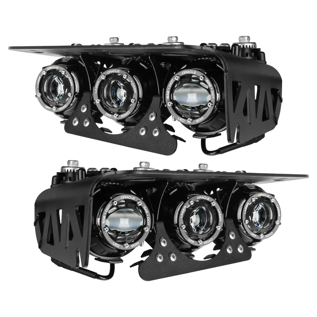ORACLE Lighting 2021-2026 Ford Bronco Off Road LASER Auxiliary Lights + LED Fog Light Kit for Steel Bumper