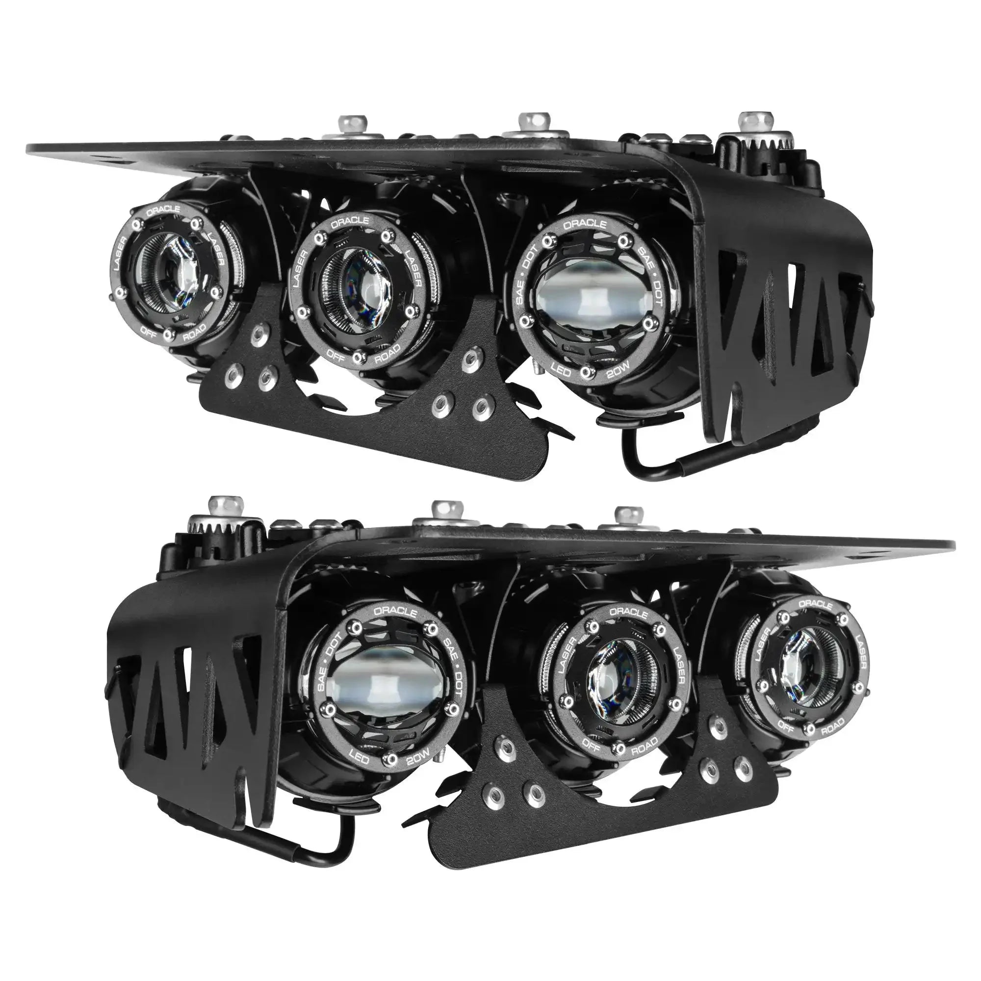 ORACLE Lighting 2021-2026 Ford Bronco Off Road LASER Auxiliary Lights + LED Fog Light Kit for Steel Bumper