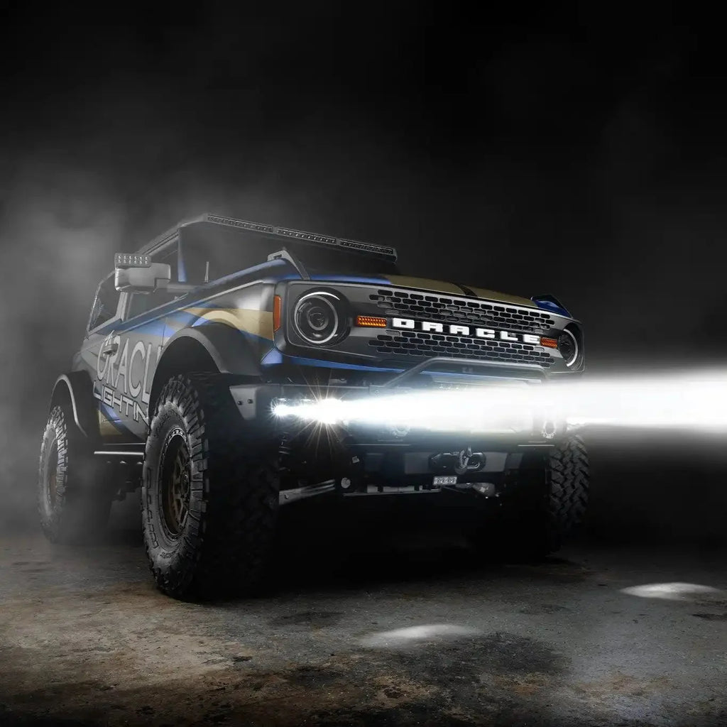 ORACLE Lighting 2021-2026 Ford Bronco Off Road LASER Auxiliary Lights + LED Fog Light Kit for Steel Bumper