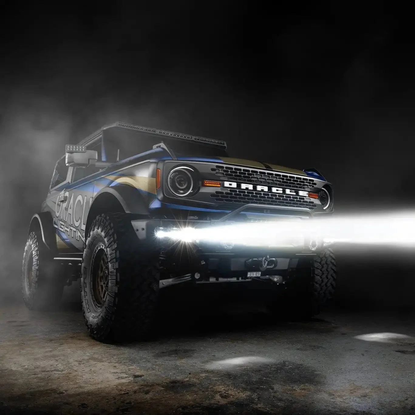 ORACLE Lighting 2021-2026 Ford Bronco Off Road LASER Auxiliary Lights + LED Fog Light Kit for Steel Bumper