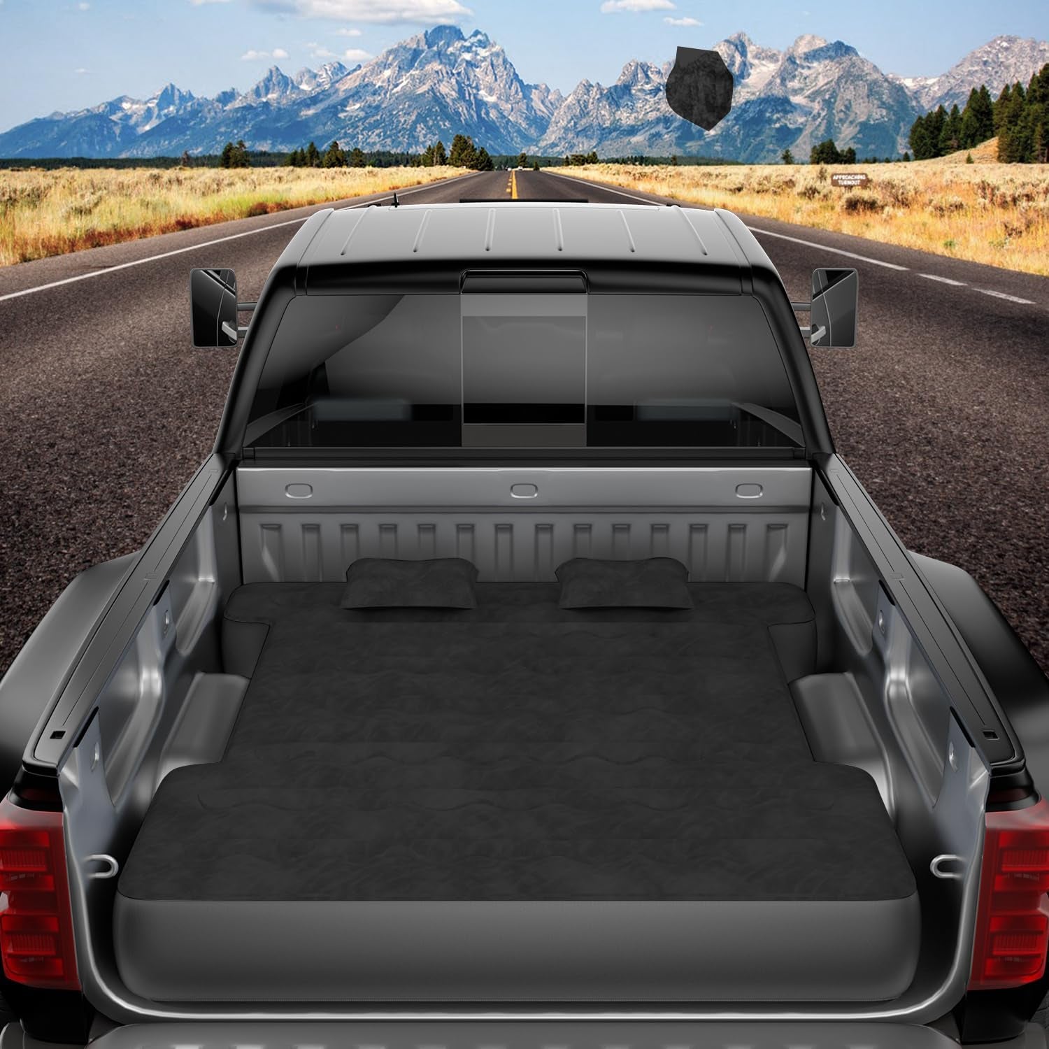 Truck Bed Air Mattress Inflatable Air Mattress for 6.0-6.5Ft Short Truck Pickup Air Mattress for Camping Outdoor Bed Mattress for Travel Quick Inflation Mattress with Carry Bag
