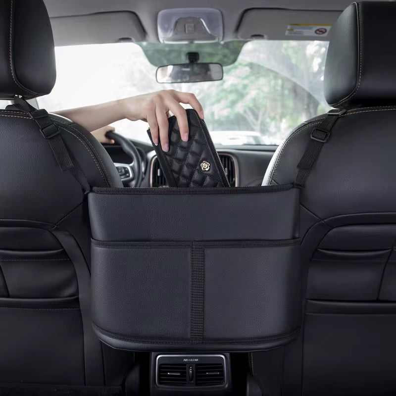 Leather Seat Organizer and Storage - Front Seats  