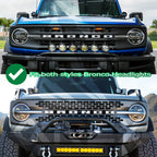 21-25 Ford Bronco / 22-25 Bronco Raptor NOVA-Series LED Projector Headlights Black