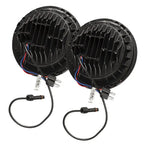 ORACLE Lighting 7" High Powered LED Headlights - Black Bezel - Dynamic ColorSHIFT - Jeep Wrangler JK