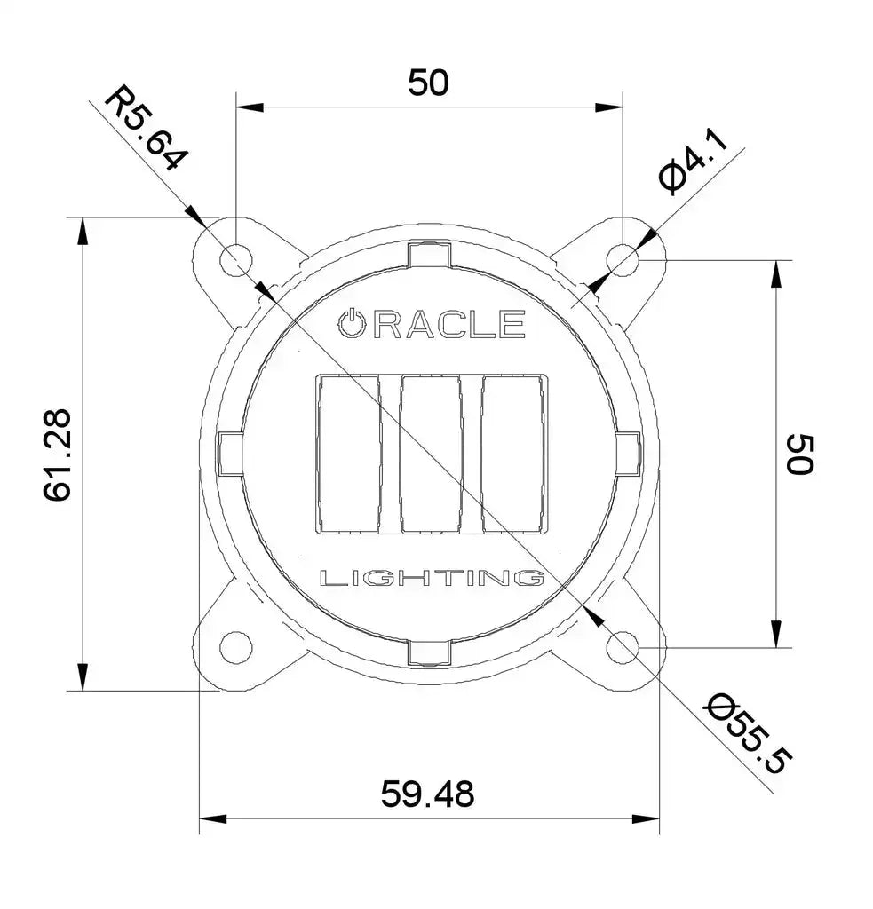 ORACLE Lighting 60mm 15W Fog Beam LED Emitter Module