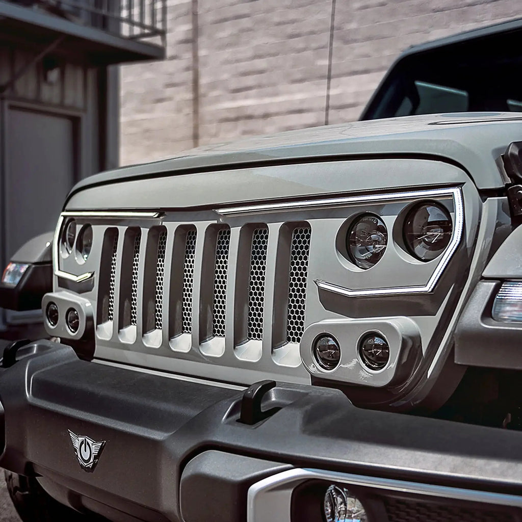 ORACLE Lighting VECTOR™ Pro Series II Full LED Grill for the Jeep Wrangler JL / Gladiator JT