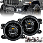 ORACLE Lighting 20W LED Fog Lights for Jeep Wrangler JK/JL & Gladiator JT | High Performance Plug-and-Play