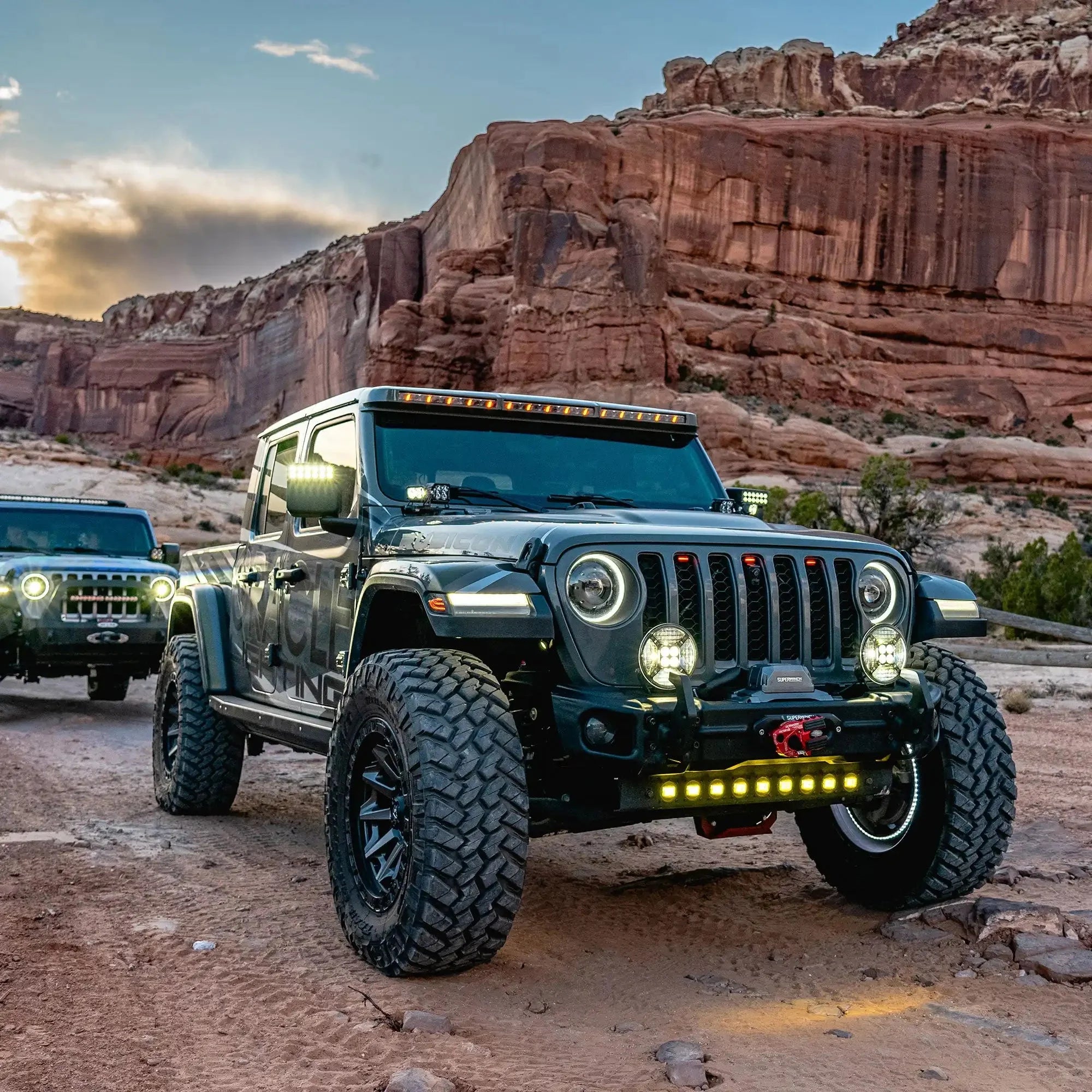LED Off-Road Side Mirrors for Jeep Wrangler JL / Gladiator JT