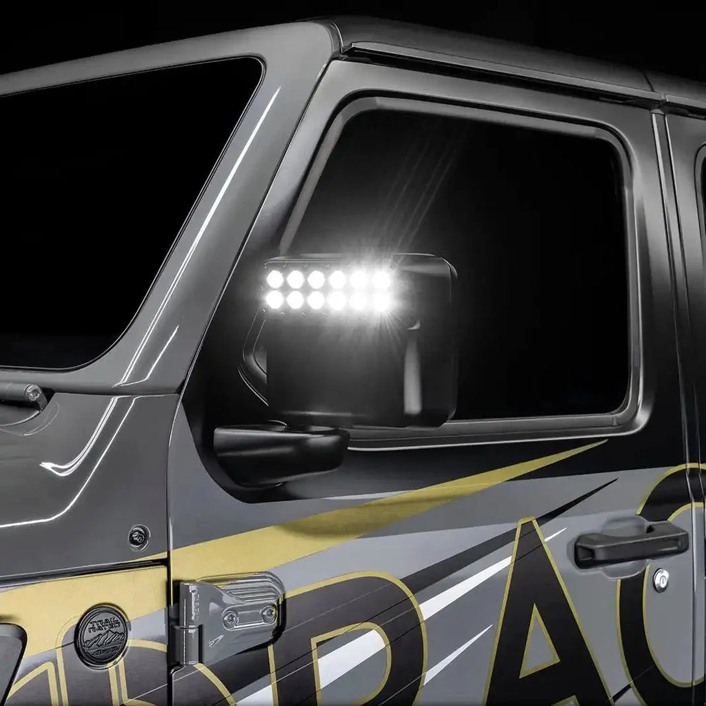 LED Off-Road Side Mirrors for Jeep Wrangler JL / Gladiator JT