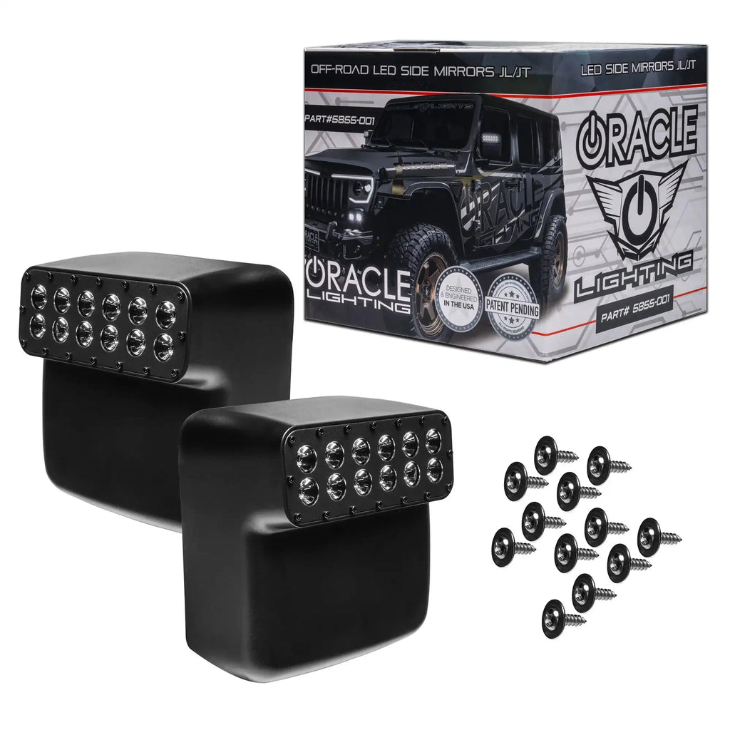 LED Off-Road Side Mirrors for Jeep Wrangler JL / Gladiator JT