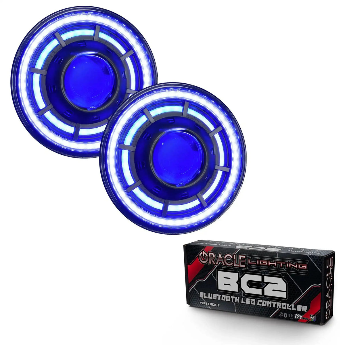 ORACLE Lighting Oculus™ 7" ColorSHIFT Bi-LED Projector Headlights for Jeep Wrangler JK