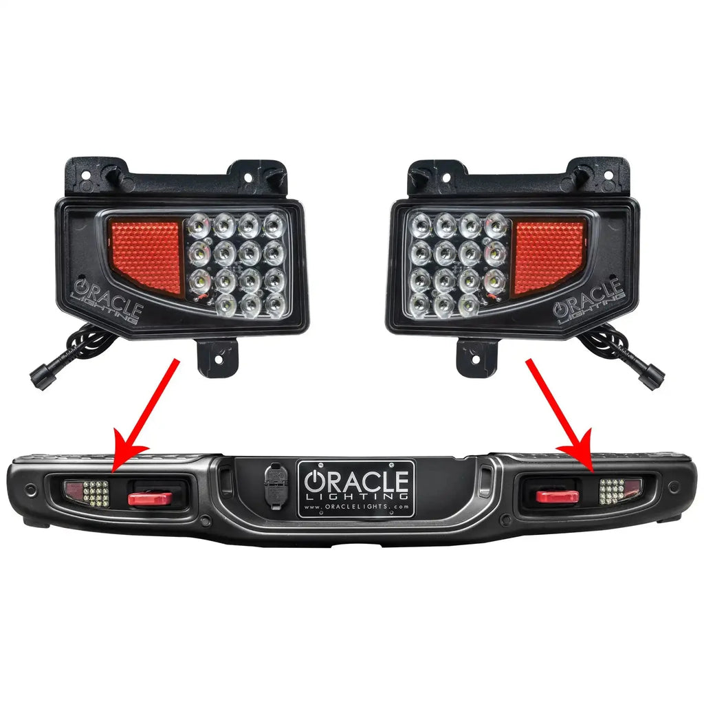 2020-2025 Jeep Gladiator JT Rear Bumper LED Reverse Lights | 1,500 Lumens