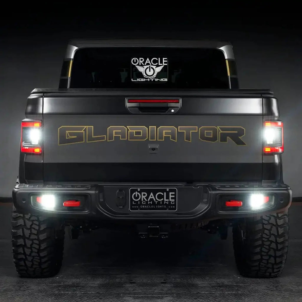 2020-2025 Jeep Gladiator JT Rear Bumper LED Reverse Lights | 1,500 Lumens