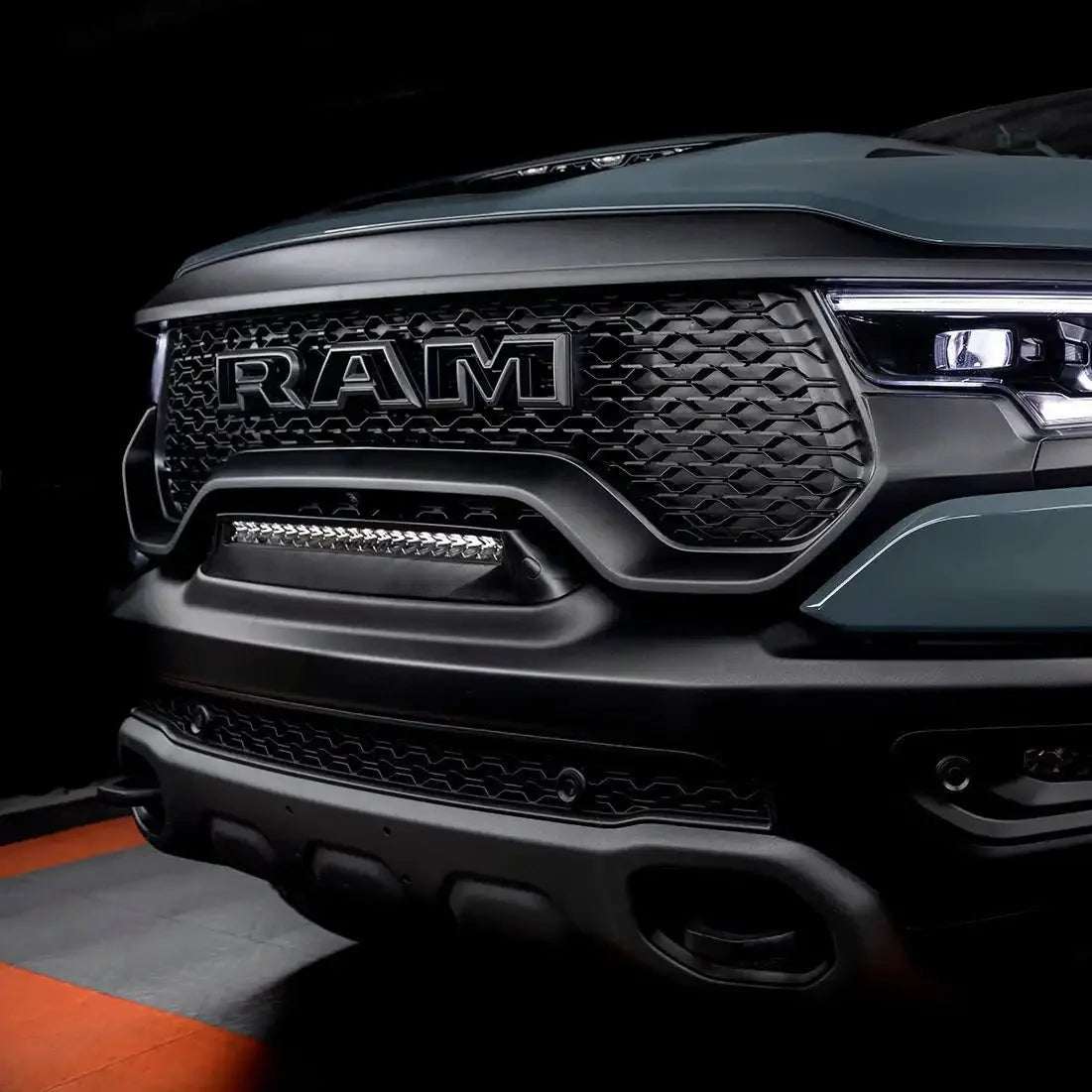 2019-2026 RAM Rebel/TRX/RHO Front Bumper Flush LED Light Bar | 100W 12,000 Lumens