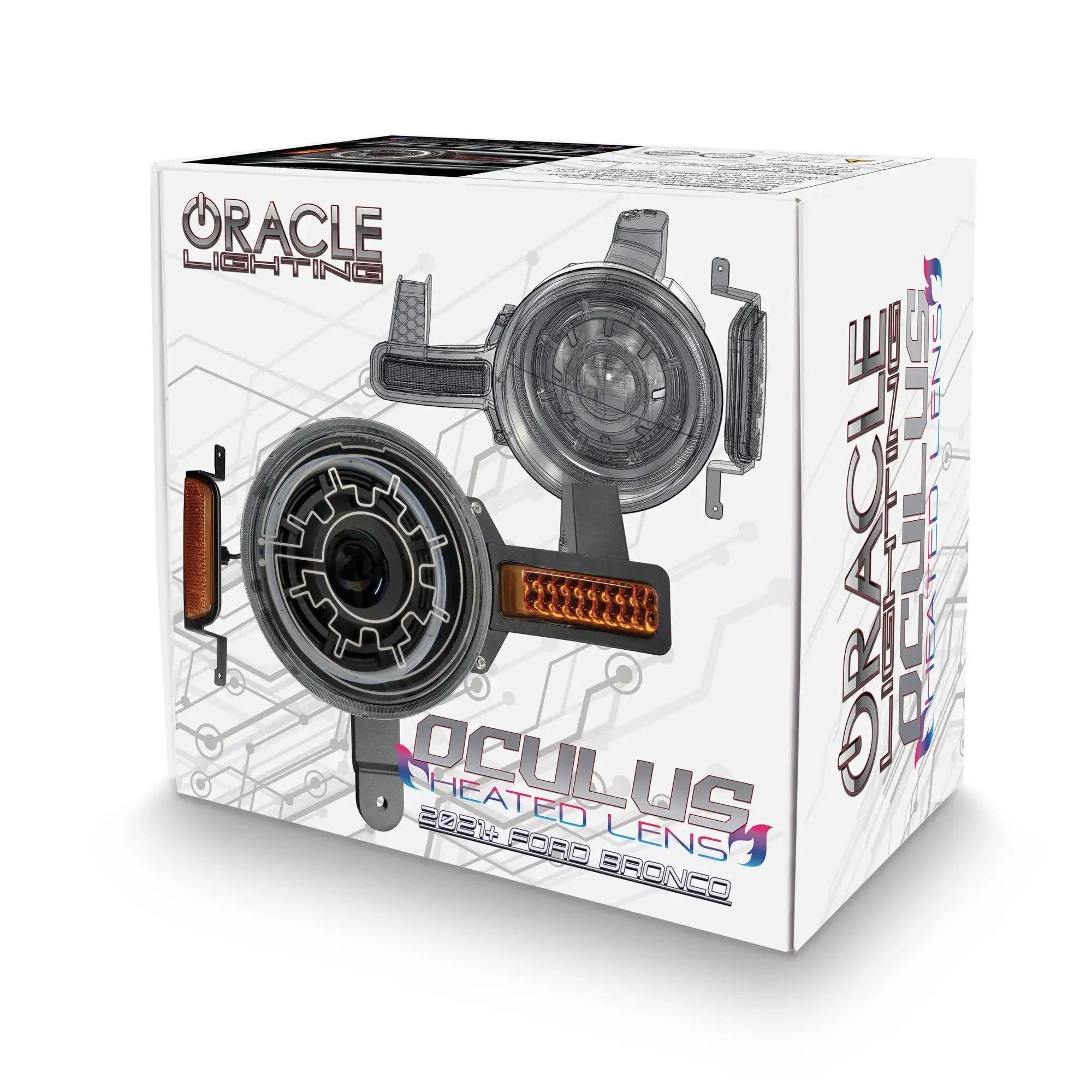 ORACLE Lighting Oculus™ Bi-LED Projector Headlights for 2021+ Ford Bronco - Heated Lens