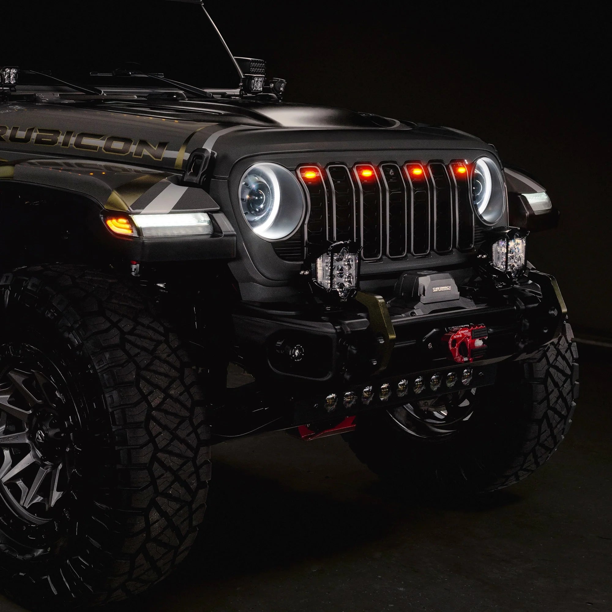 2024+ Jeep Wrangler JL/ Gladiator JT Pre-Runner Style LED Grill Light Kit