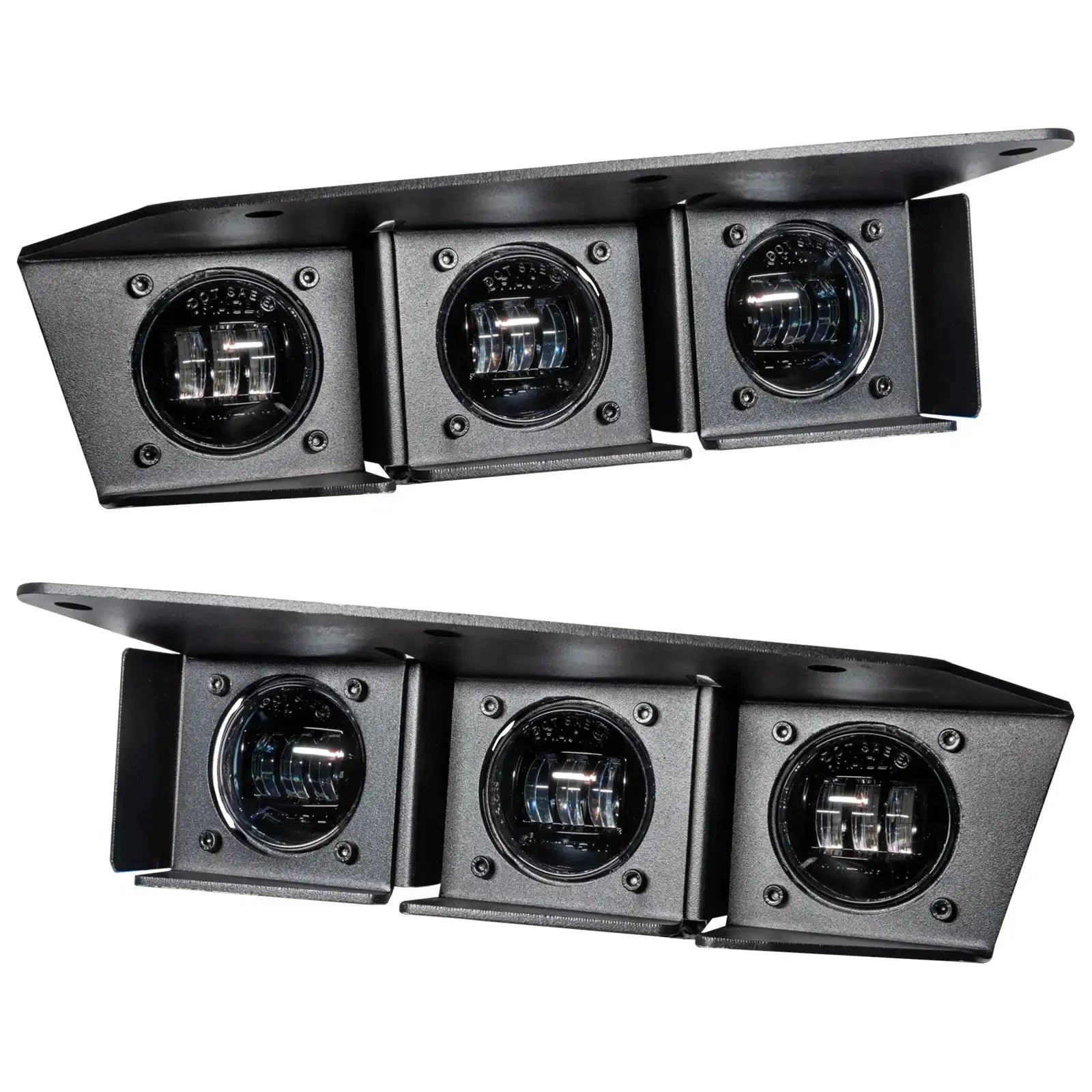 2021-2026 Ford Bronco Triple LED Fog Light Kit - Steel Modular Bumper | 90W