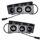 2021-2026 Ford Bronco Triple LED Fog Light Kit - Steel Modular Bumper | 90W